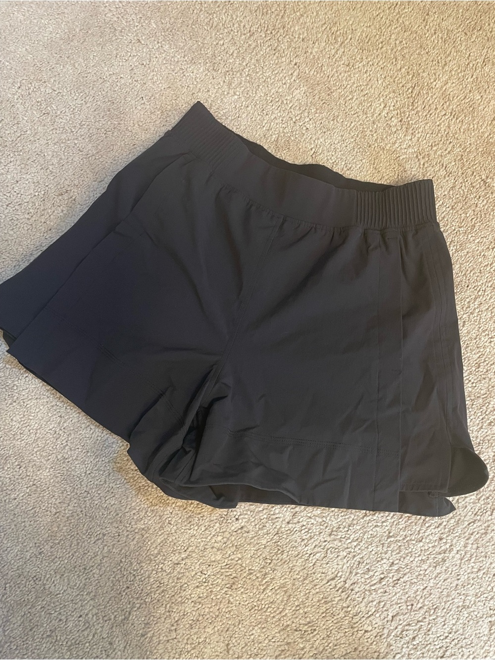 lululemon athletica Black Women's Athletic Shorts with Elastic Waist